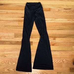 Aerie Black Cross Over Flare Pants